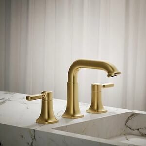 Kohler Terzet Widespread Bathroom Sink Faucet Gold